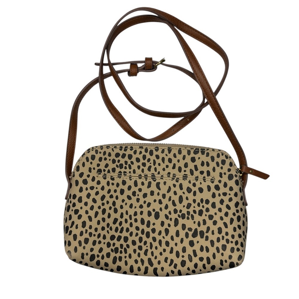 Target Tan and Black Spotted Crossbody Bag